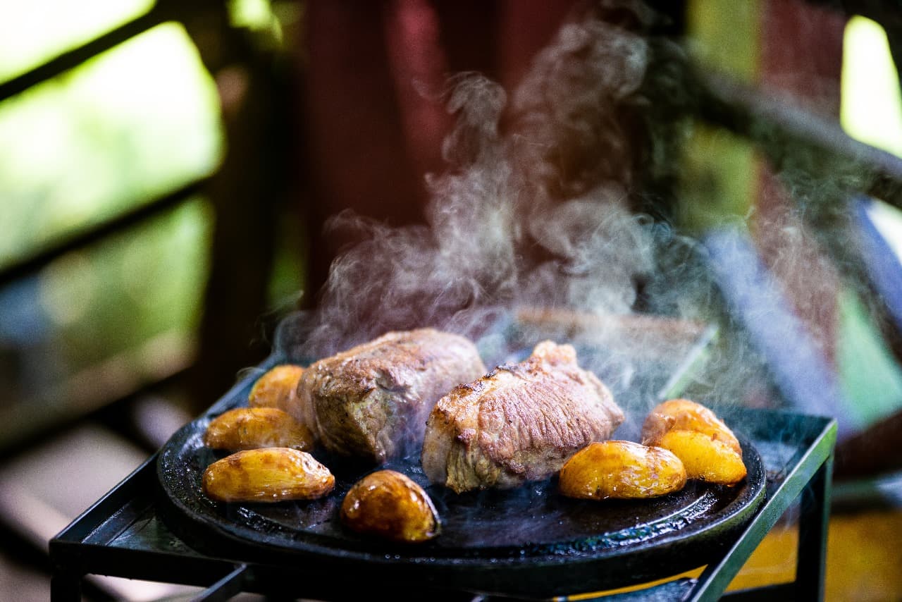 Carnes nobres na chapa